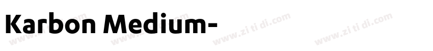 Karbon Medium字体转换